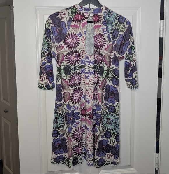 Free People Multicolor Backless Dress Boho Bohemian - Picture 7 of 8